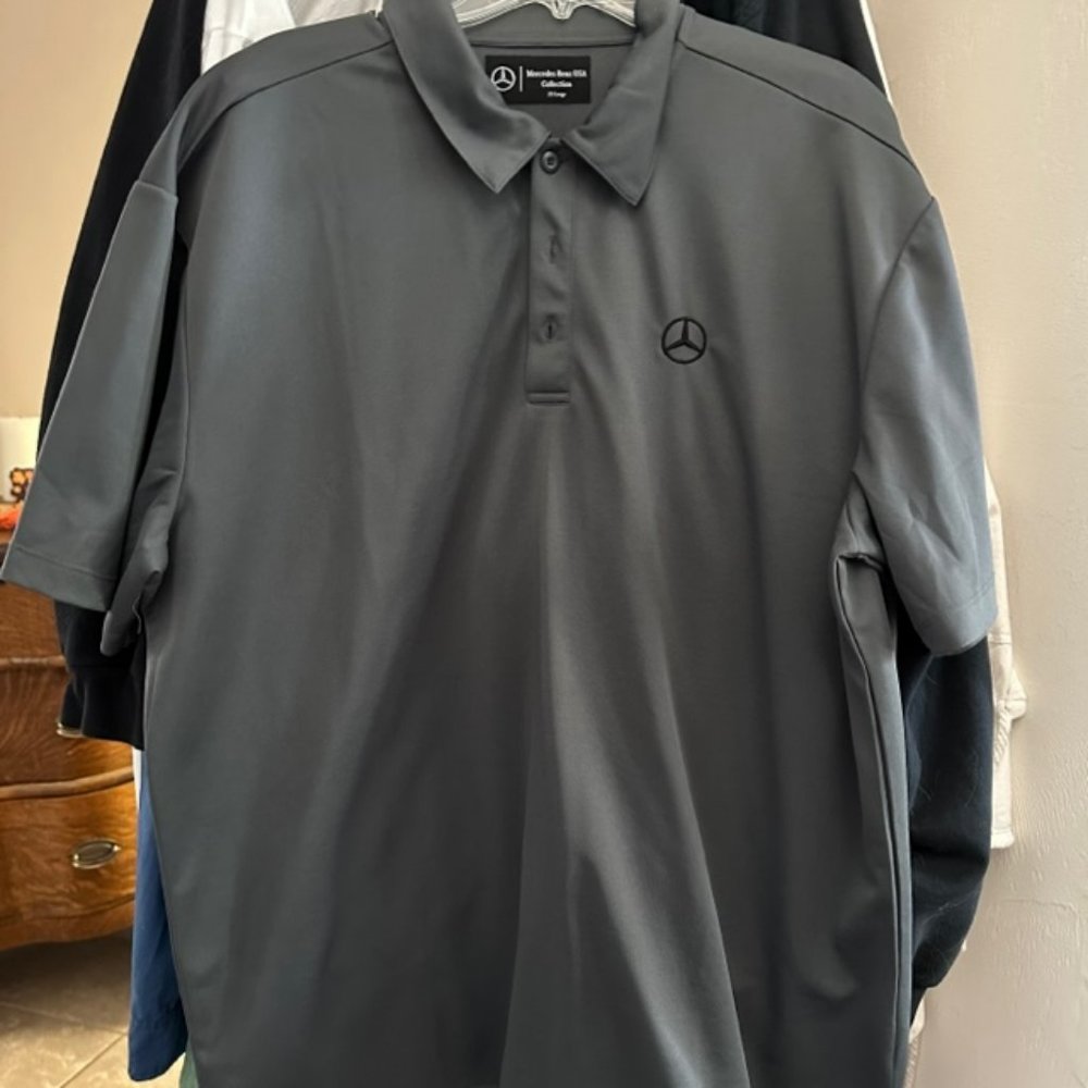 Mercedes logo men's polo shirt